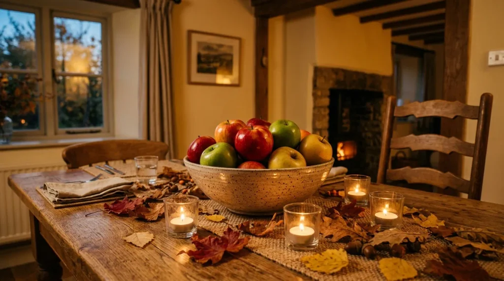 Candlelit Apple Bowl