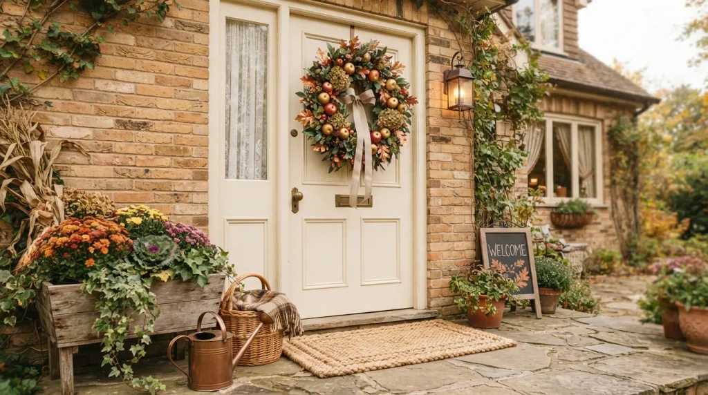 Apple And Leaf Wreath