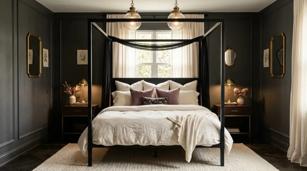 Black Canopy Bed