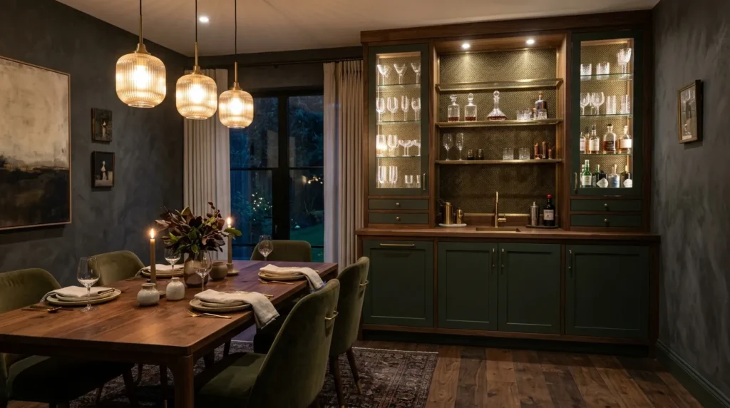 Built-In Bar Cabinet