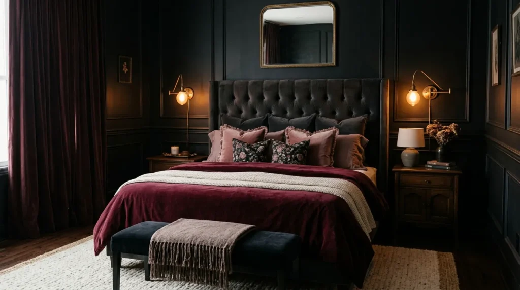 Burgundy Bedding