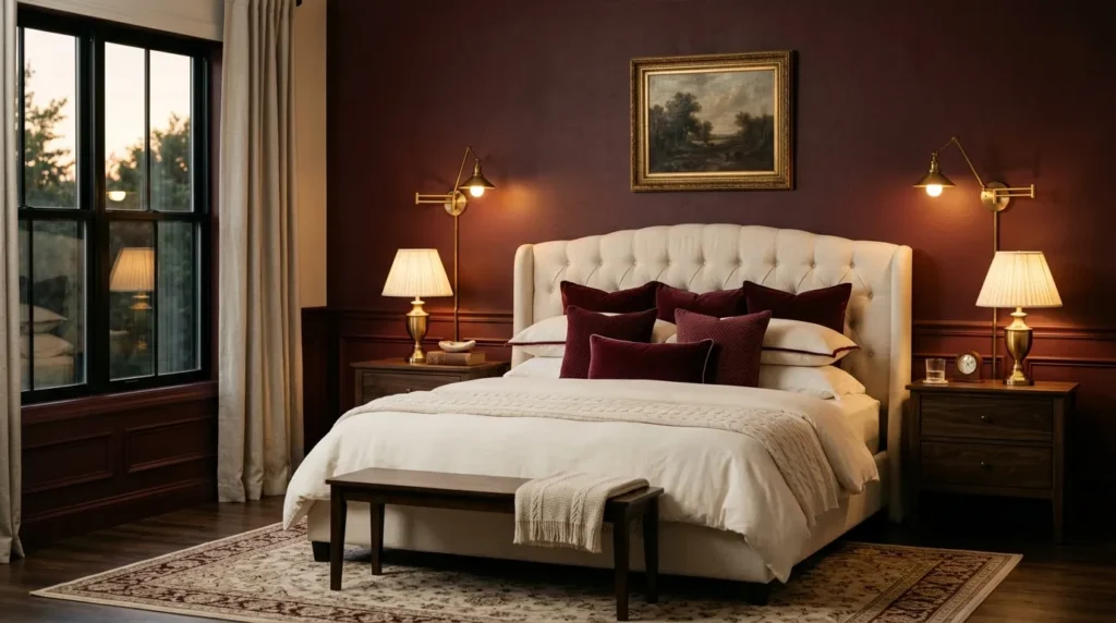Burgundy Feature Wall
