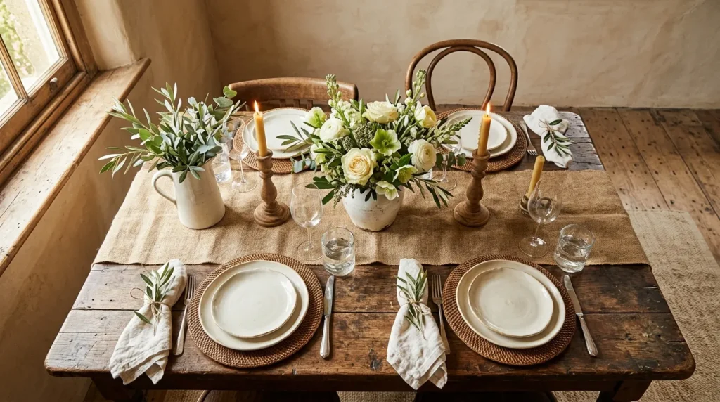 Burlap Table Runner