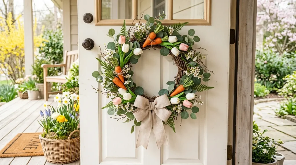 Carrot And Tulip Wreath