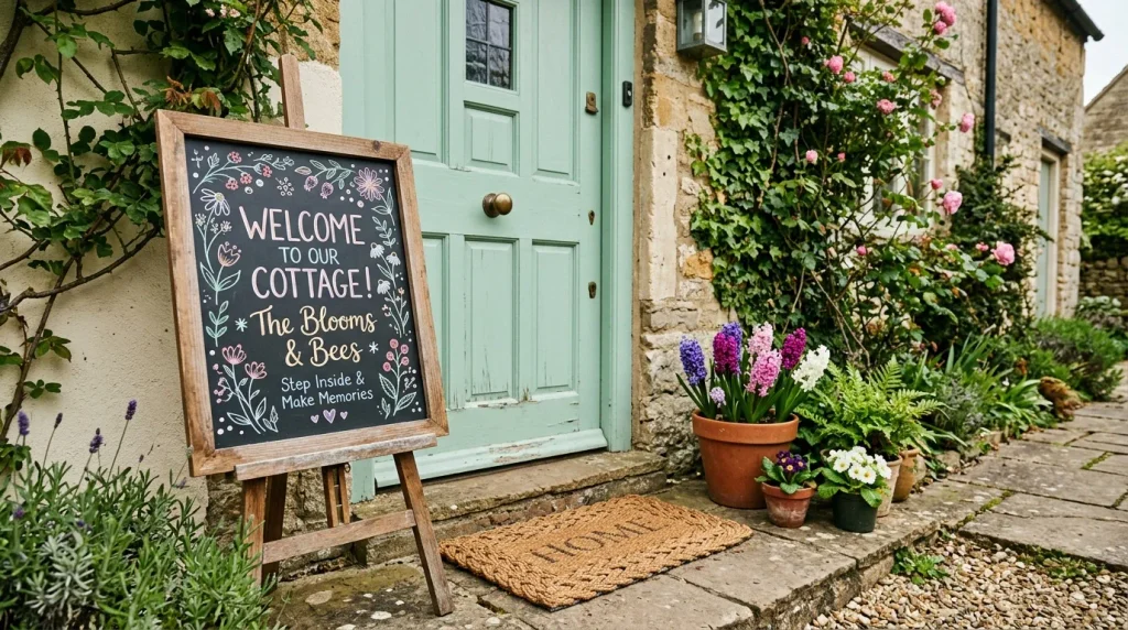 Chalkboard Welcome Easel