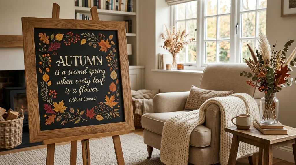Autumn Quote Border
