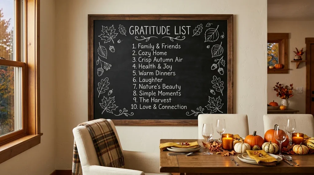 Gratitude List Board