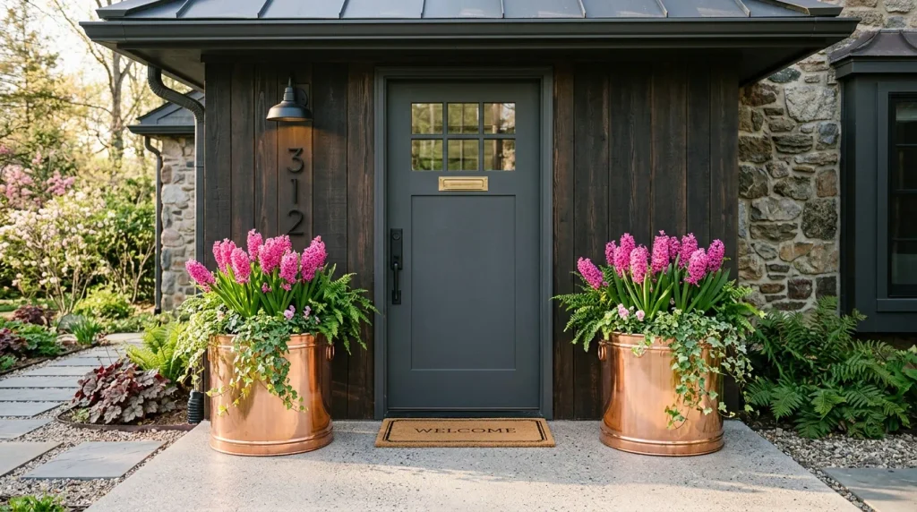 Copper Accent Planters