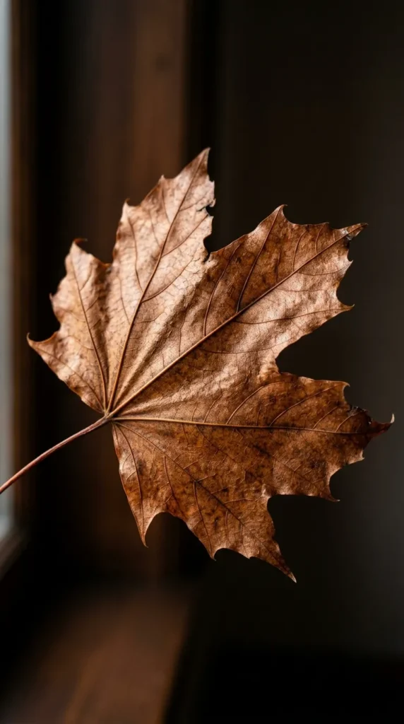 Copper Leaf Close-Up