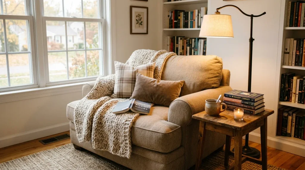 Cozy Reading Corner Setup