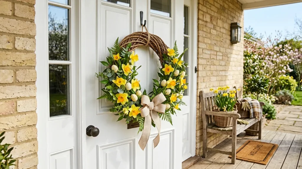 Daffodil Basket Wreath