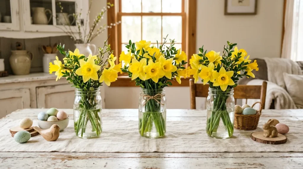 Daffodil Mason Jar