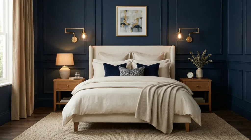 Dark Blue Paneling