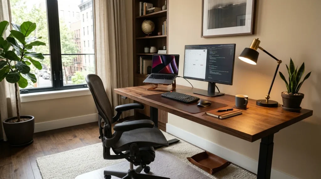 Dark Wood Desk