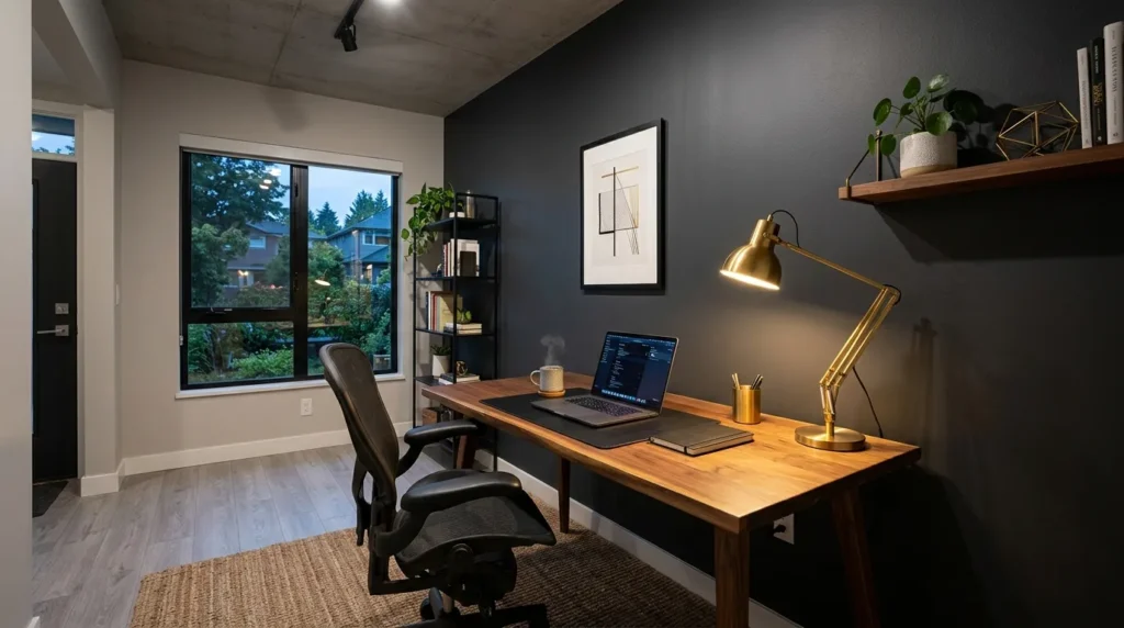 Deep Charcoal Accents