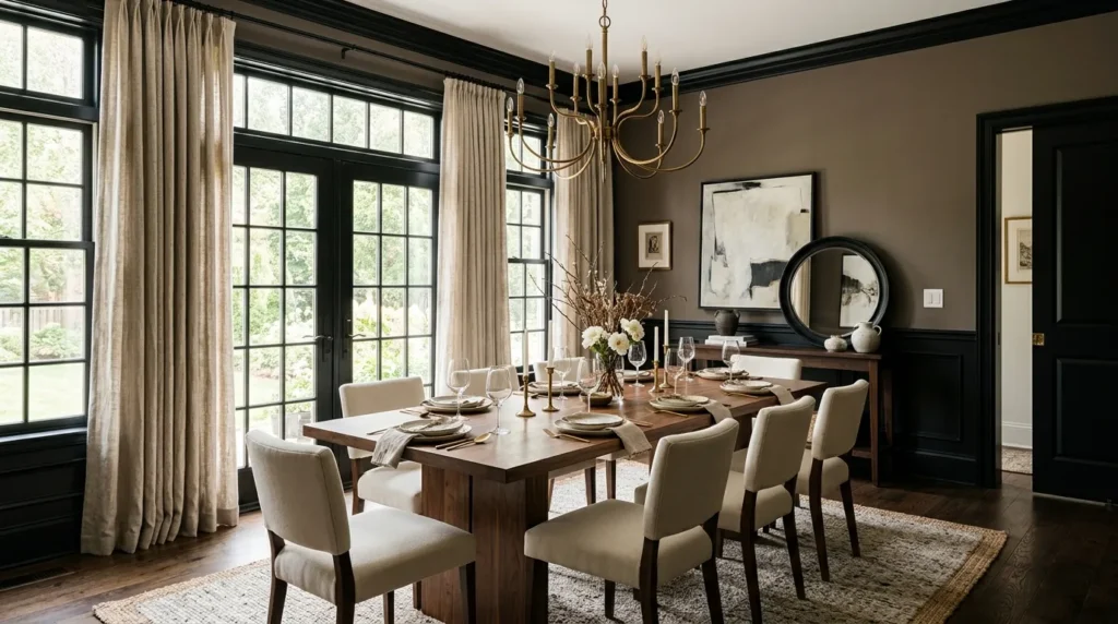 Dramatic Black Trim