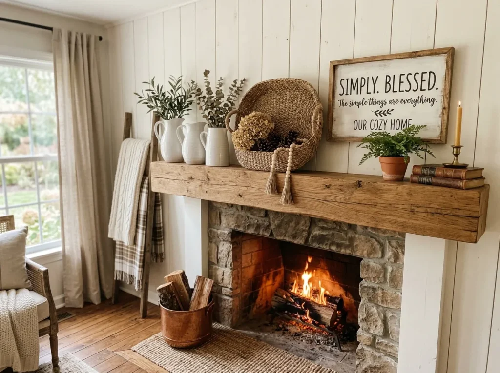 Farmhouse Basket Display