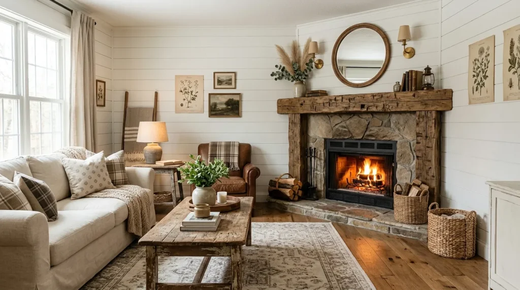 Farmhouse Wood Mantel
