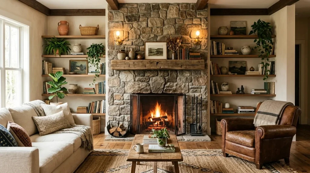 Fireplace With Built-Ins