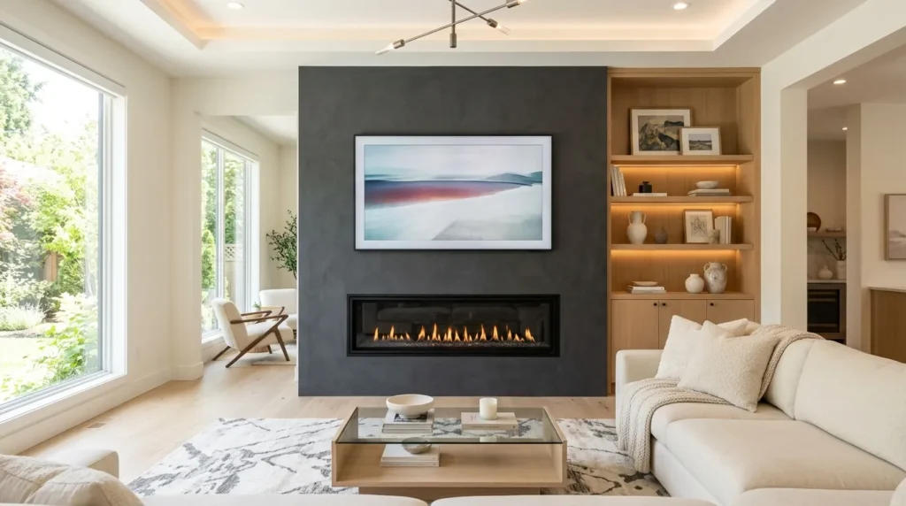 Fireplace With TV