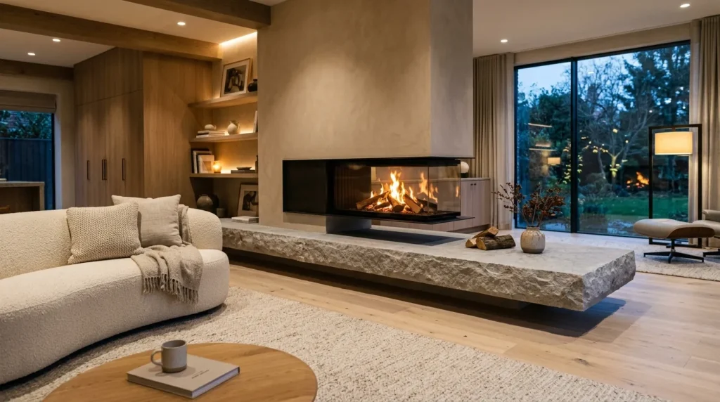Floating Stone Hearth