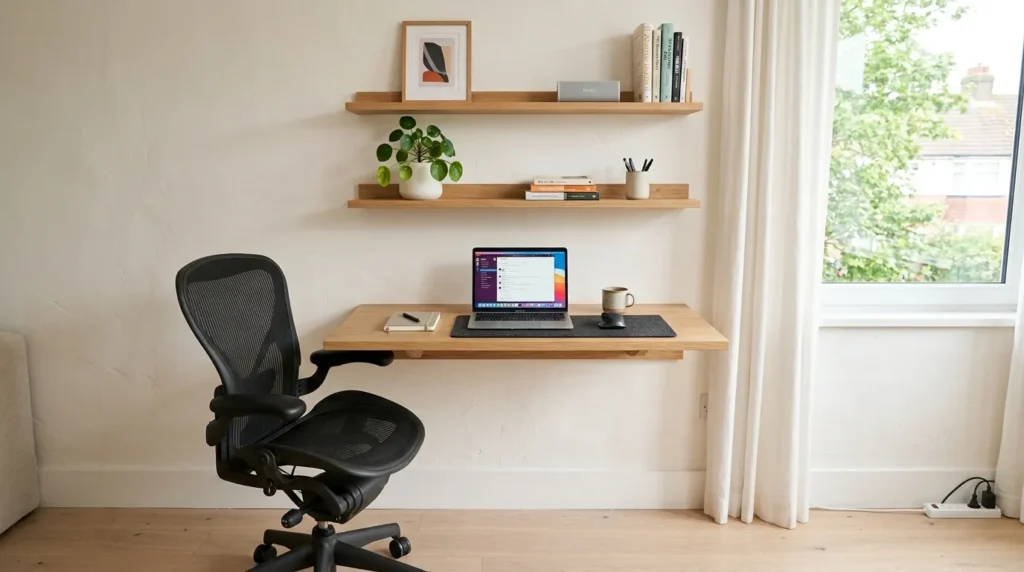 Floating Wood Desk