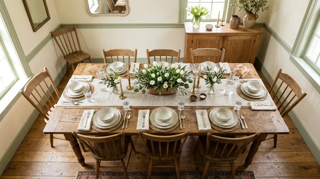 Floral Farmhouse Table