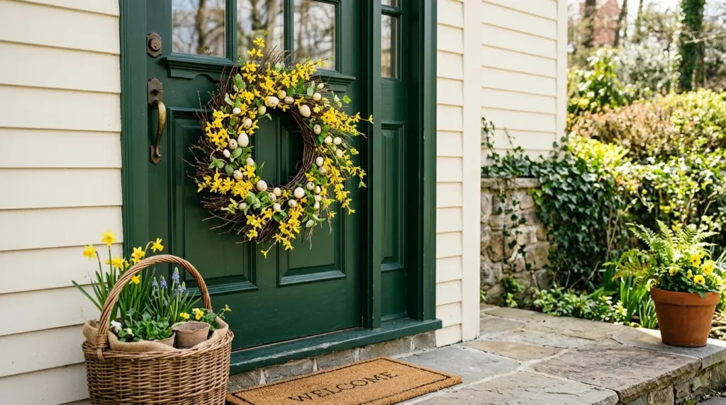 Forsythia Branch Wreath