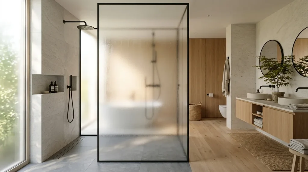 Frosted Glass Partition