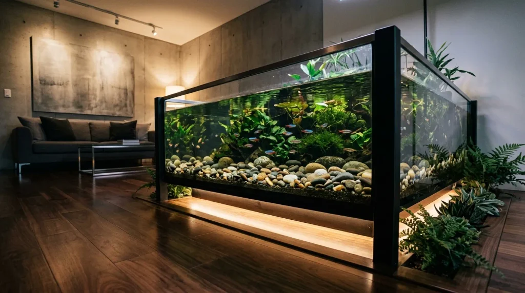 Glass-Bottom Pond Feature
