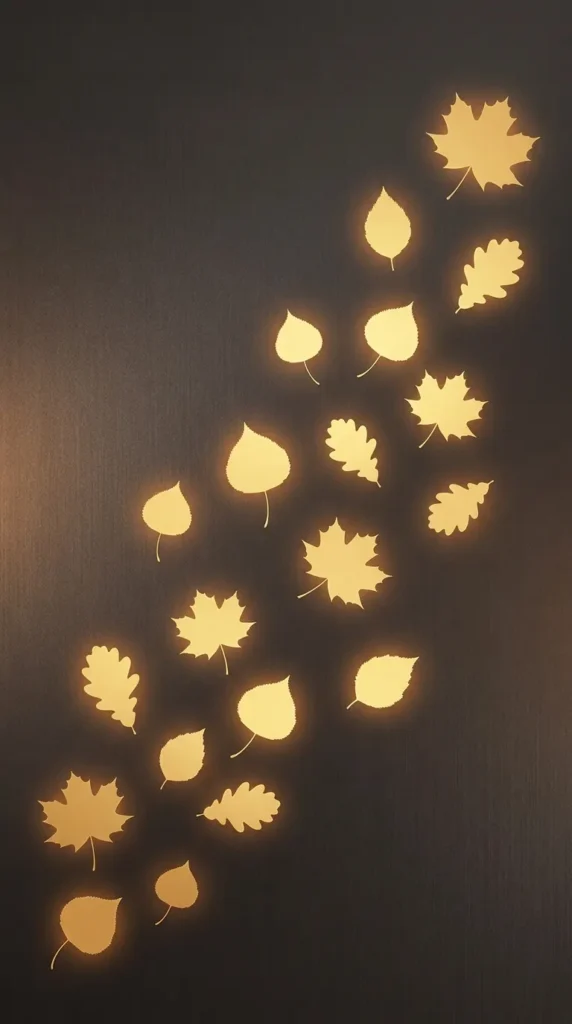 Golden Leaf Silhouette