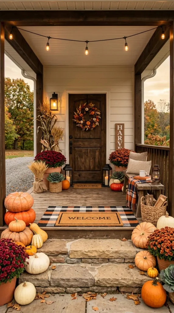 Hay Bale Pumpkin Stack