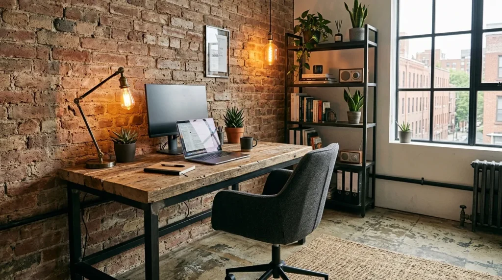 Industrial Desk Corner