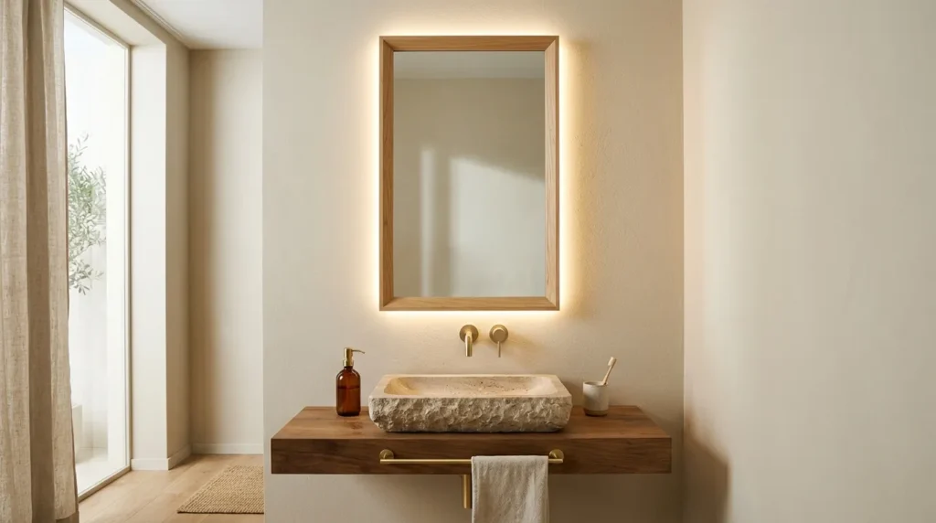 Japandi Vanity Mirror Lighting