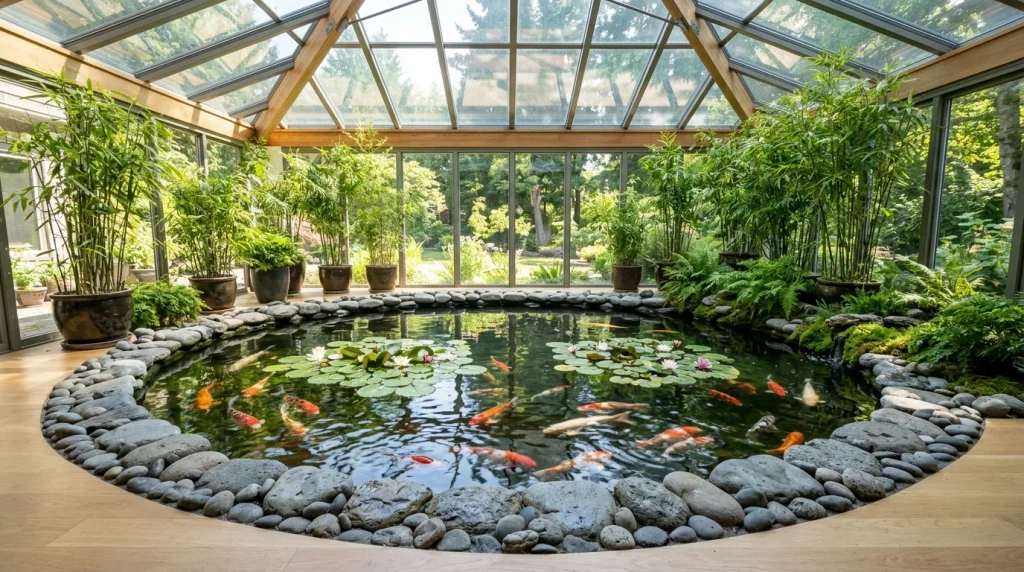Koi Fish Display Pond