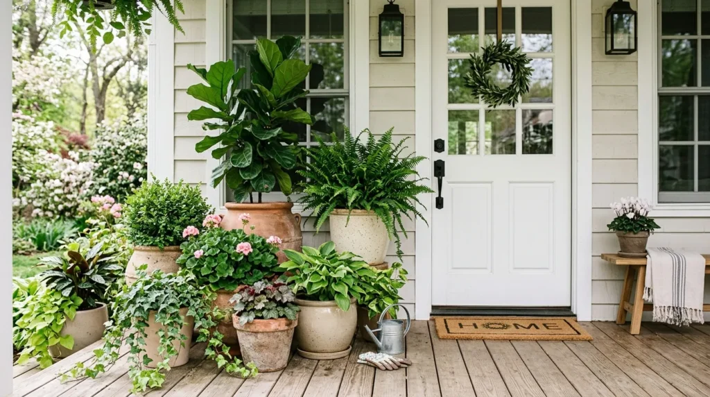 Layered Greenery Pots