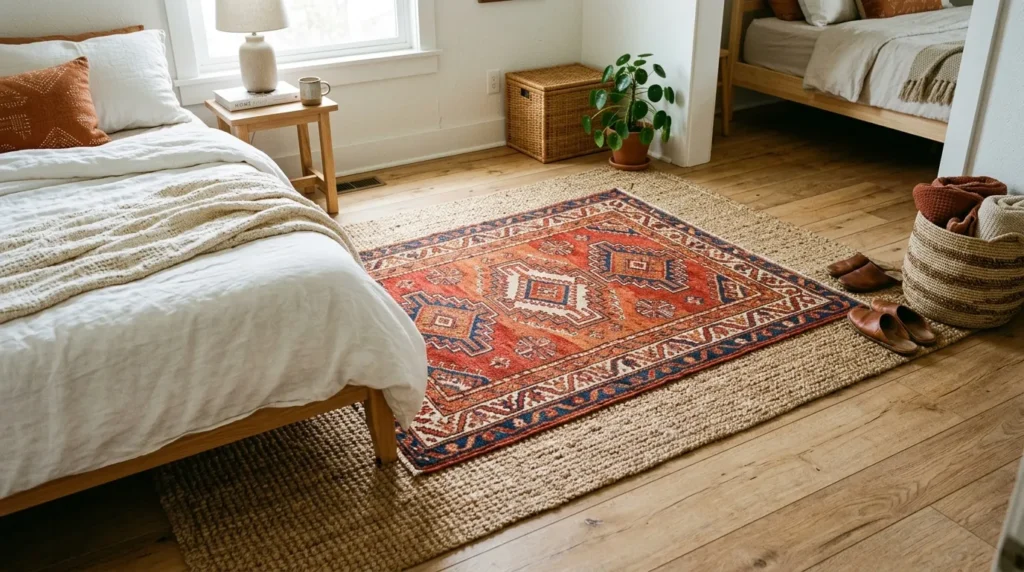 Layered Rug Color Play