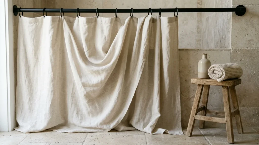 Linen Shower Curtain
