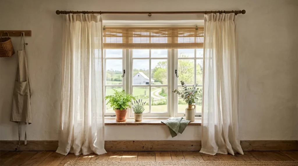 Linen Window Layers