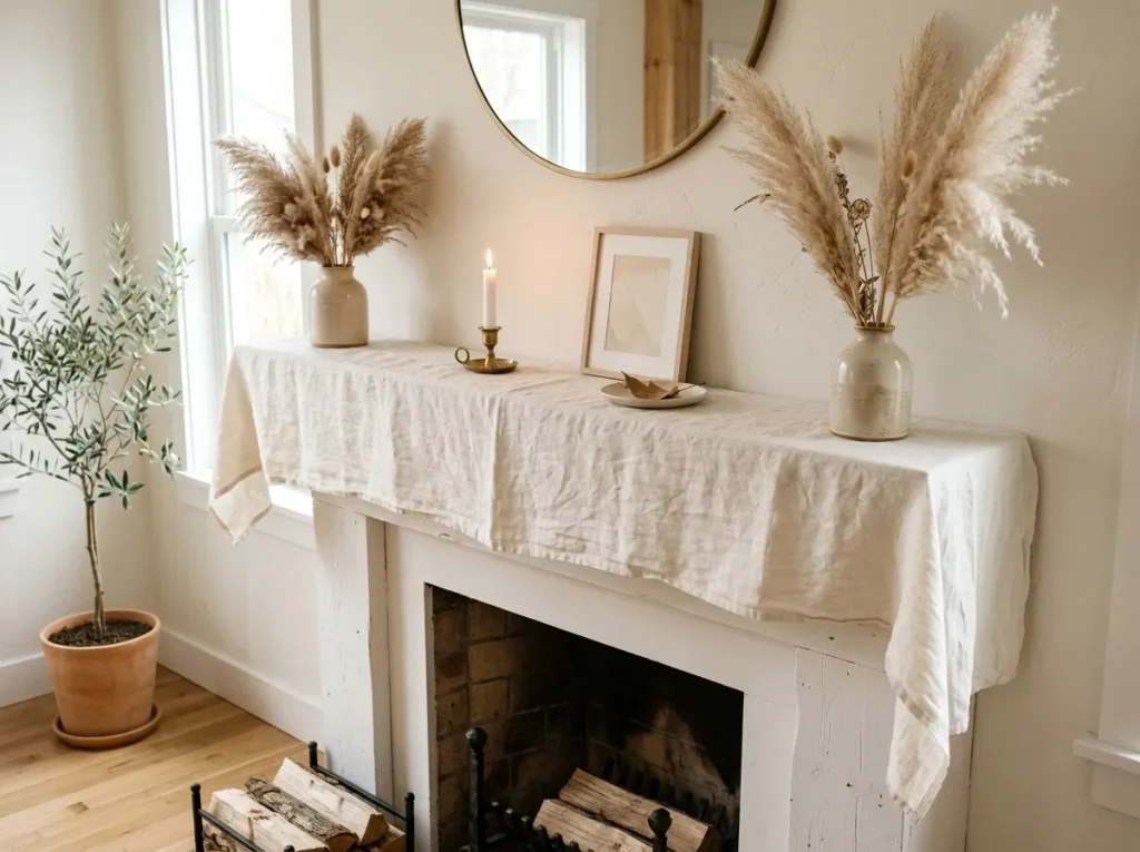 Neutral Linen Runner