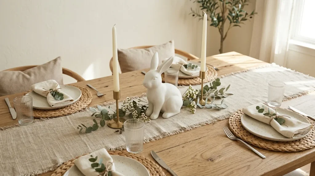 Minimal Bunny Centerpiece