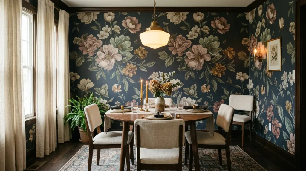 Moody Floral Wallpaper