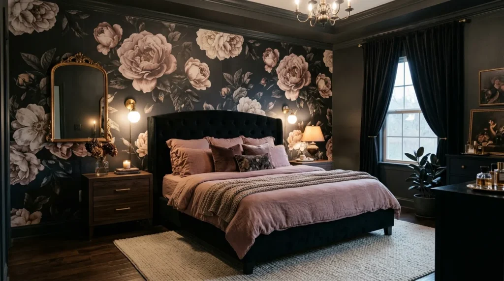 Moody Floral Walls