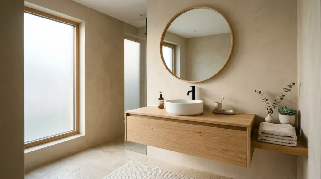 Natural Wood Vanity