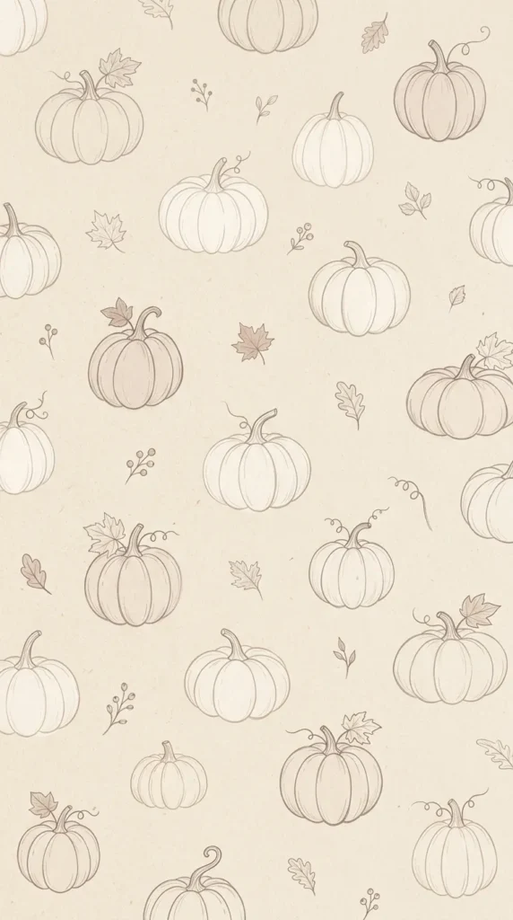 Neutral Pumpkin Sketches