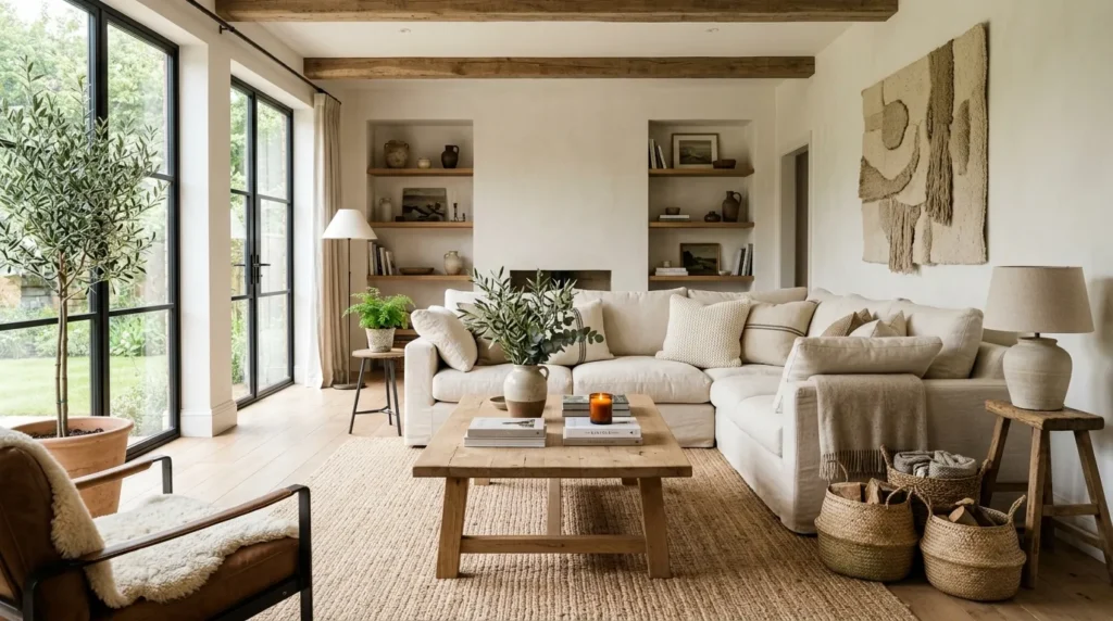 Oversized Linen Sofa
