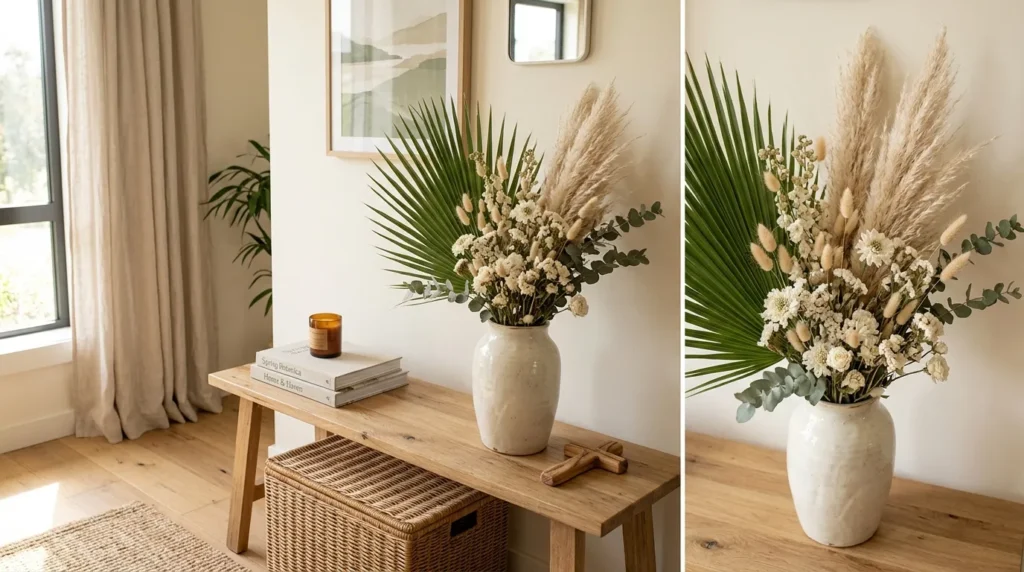 Palm And Dried Flowers