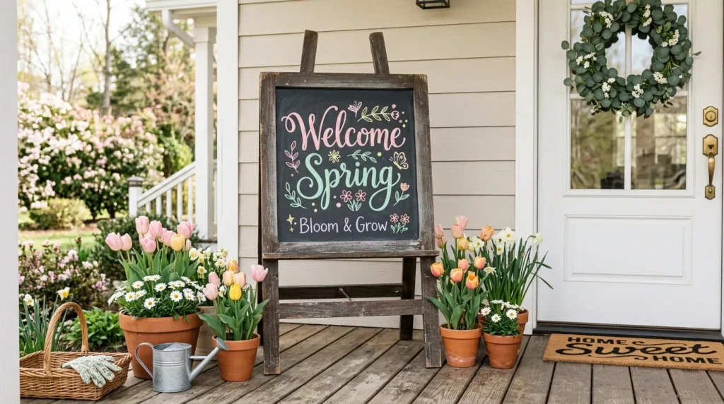 Pastel Welcome Sign