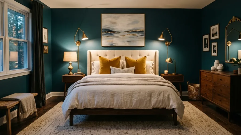 Peacock Blue Walls