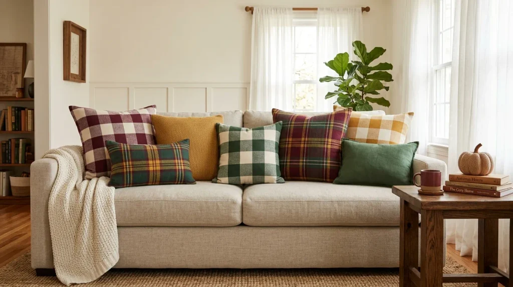 Plaid Accent Pillows